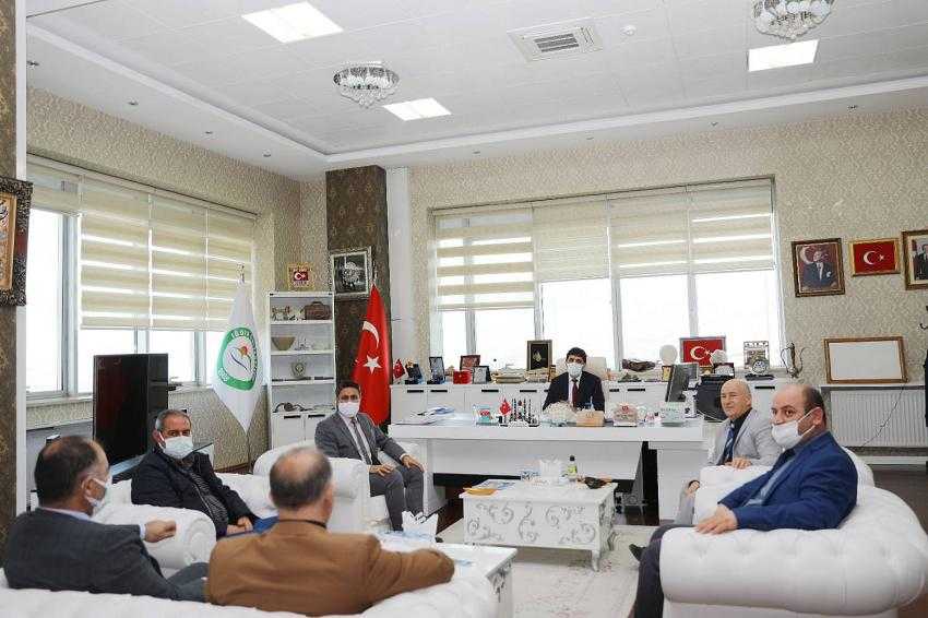 Ağrı Aile Çalışma ve Sosyal Hizmetler Müdürlüğünden Rektör Alma'ya Ziyaret