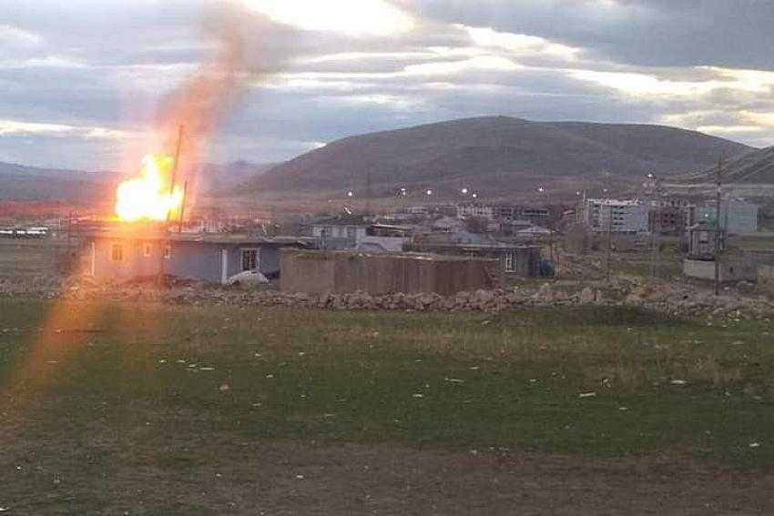 Ağrı’da doğalgaz boru hattı patladı