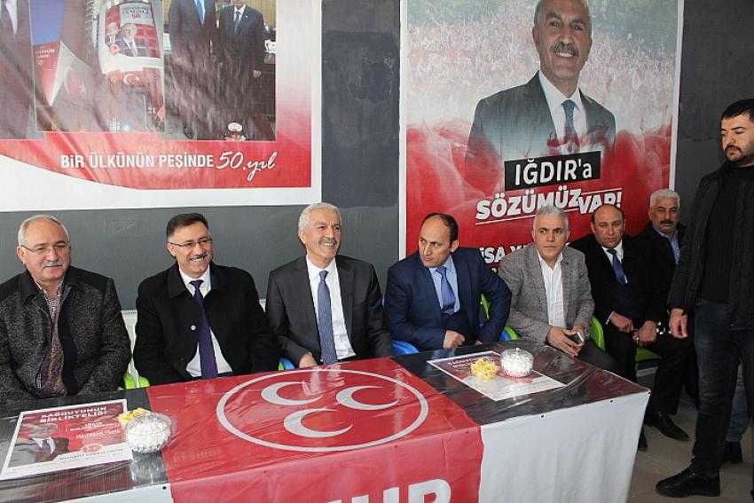 AK Parti'den Iğdır Belediyesi Cumhur ittifakı adayına ziyaret