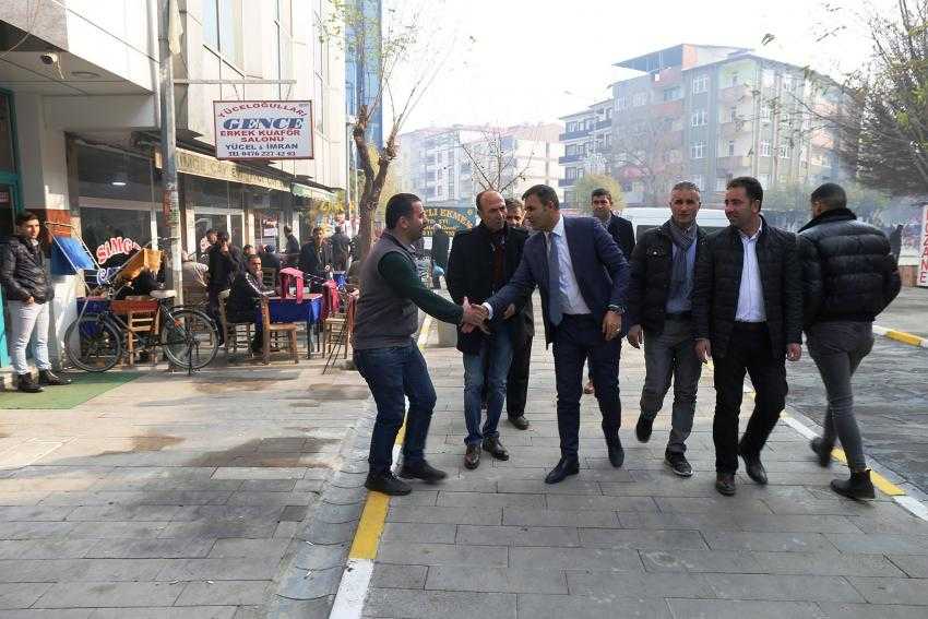 AKKUŞ YOL ÇALIŞMASINI İNCELEDİ