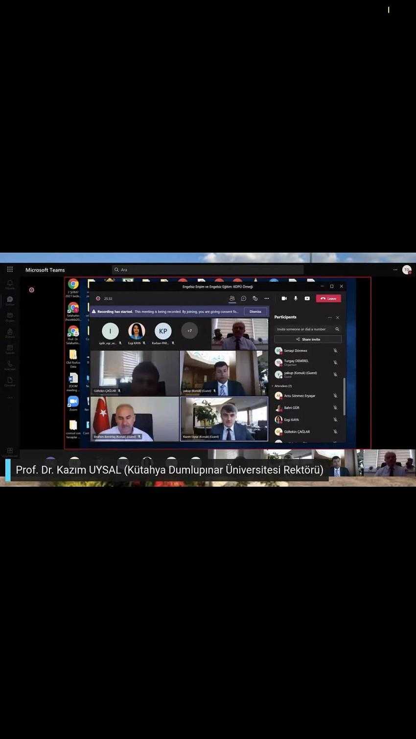 Engelsiz Erişim ve Engelsiz Eğitim Webinarı Düzenlendi