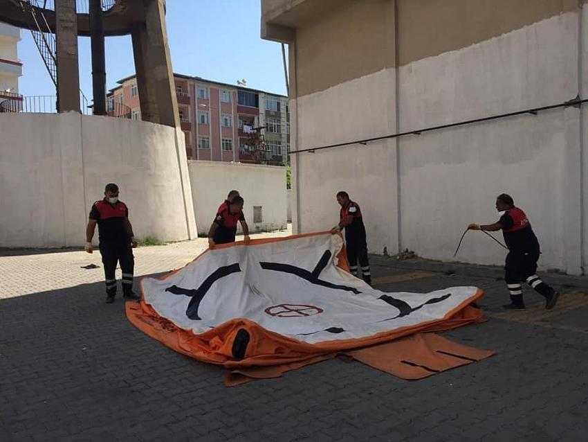 Iğdır’da itfaiye ekipleri eğitim yaptı