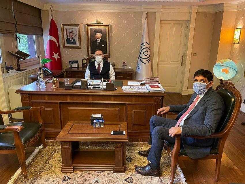 Rektör Alma Kamu Başdenetçisi Şeref Malkoç’u Ziyaret Etti