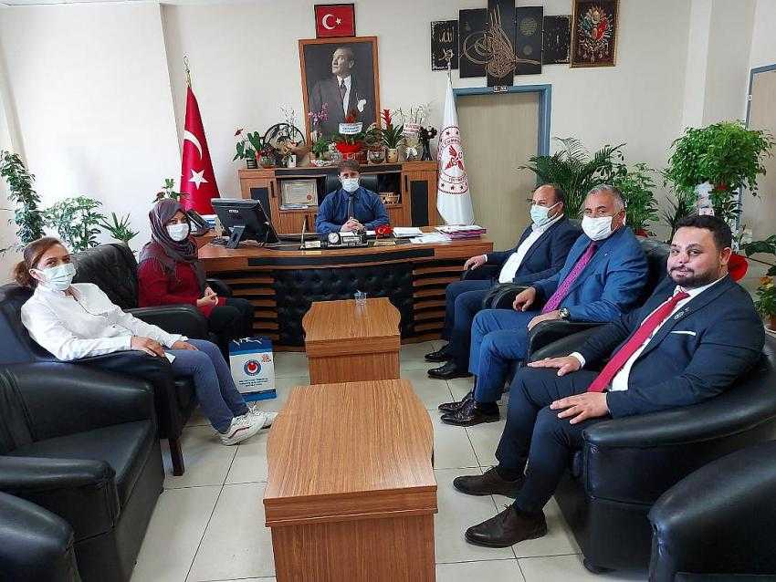 ŞEHİT VE GAZİ SENDİKALARINDAN BAŞHEKİME ZİYARET