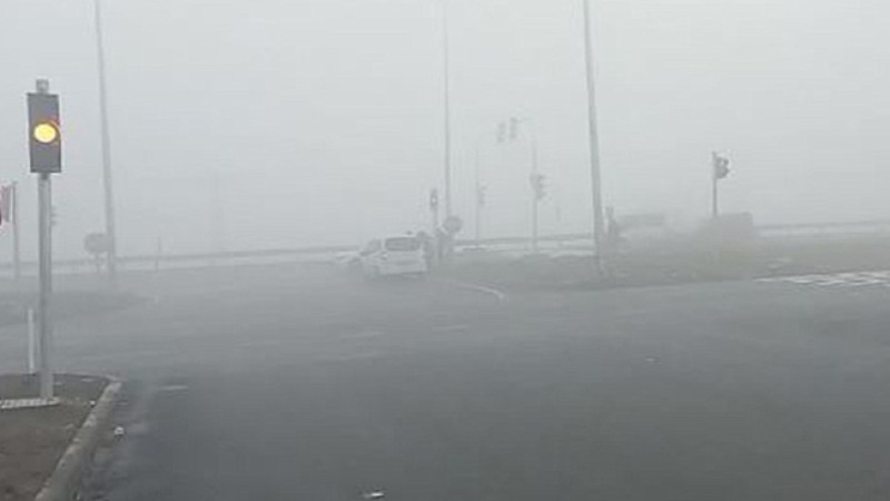 Sis Nedeniyle Üniversite Yolunda Kaza