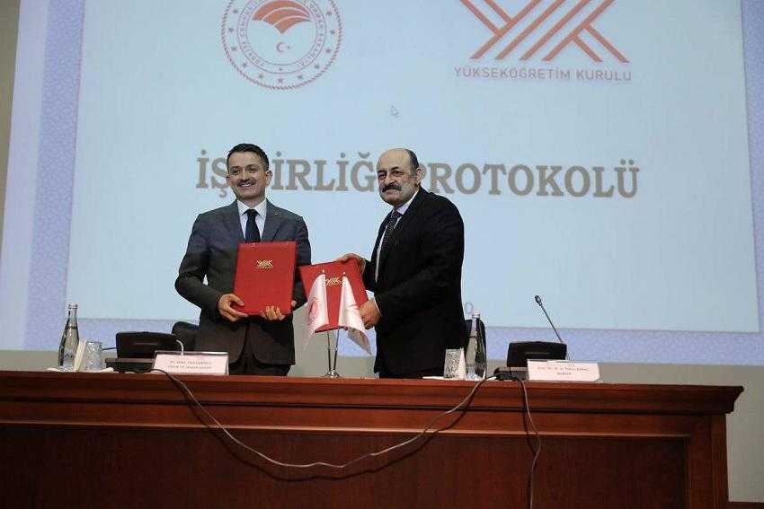 YÖK ile Tarım ve Orman Bakanlığı Arasında İş Birliği Protokolü İmzalandı