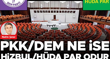 TBMM'de değil siyasette olmaması gereken iki parti; PKK/DEM ne ise Hizbul/HÜDA PAR odur