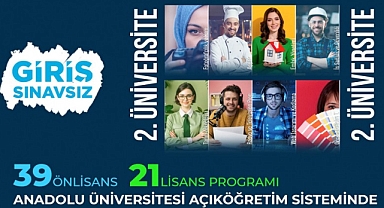Anadolu Üniversitesi Sınavsız İkinci Üniversite Kayıtları Devam Ediyor