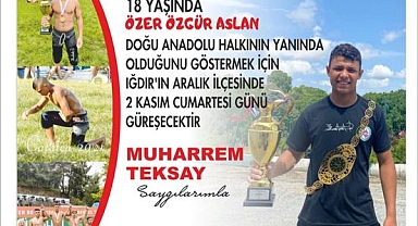 Iğdır’da Güreş Heyecanı: Özer Özgür Aslan Sahaya Çıkıyor