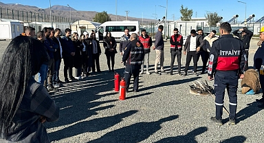 Iğdır'da İdari Personellere Yangına Karşı Eğitim Verildi