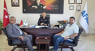 İl Müftüsü Zahit Demirel’den AFAD Müdürü Fikret Deniz’e Hayırlı Olsun Ziyareti