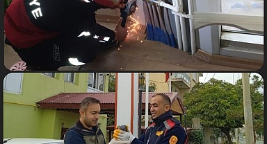 İş Merkezinde Mahsur Kalan Güvercinleri İtfaiye Kurtardı