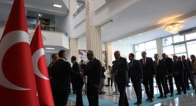 Vali Ercan Turan ve Tuğgeneral Cavit Tütüncü Cumhuriyet Bayramı Tebriklerini Kabul Etti