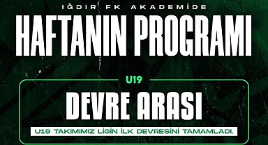 Iğdır FK Akademi - Haftanın Maç Programı