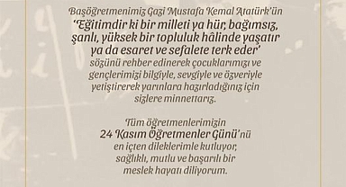 Iğdır Milletvekili Cantürk Alagöz’den 24 Kasım Öğretmenler Günü Mesajı