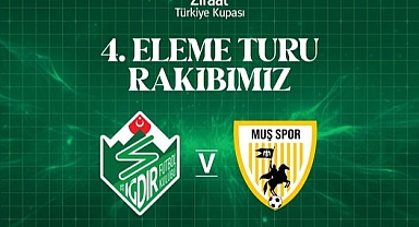 Ziraat Türkiye Kupası 4. Eleme Turunda Rakibimiz Muşspor!