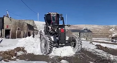Iğdır’da Karla Kapanan Köy Yolları Ulaşıma Açıldı