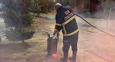 Iğdır’da Parklarda Çıkan Yangınlara Anında Müdahale