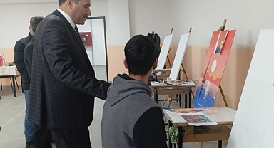 İl Milli Eğitim Müdürü Aziz Gün’den Güzel Sanatlar Lisesi’ne Ziyaret