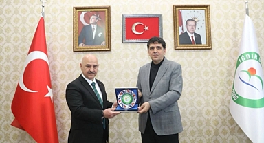 Düzce Üniversitesi Rektörü Sözbir’den Rektör Alma’ya Ziyaret