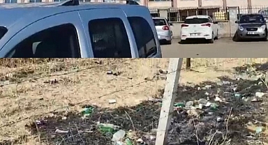 İnönü Ortaokulu Karşısında Alkol Şişeleri Tepki Çekti