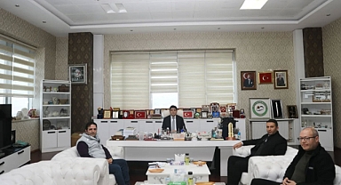 İŞKUR Şube Müdürü Vatan Cantimur'dan Rektör Alma'ya Ziyaret