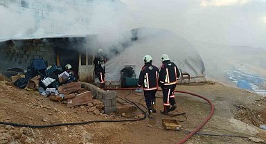 Malatya'da çadır yangını