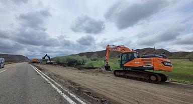 Iğdır’da Karayolları Yol Çalışmaları Tüm Hızıyla Sürüyor