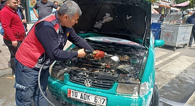 Iğdır’da Park Halindeki Araç Alev Aldı: Kısa Devre İddiası