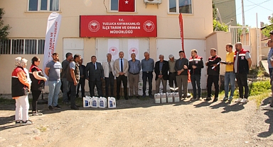 Tuzluca’da Organik Elma Üreticisine Gübre ve Biyofungusit Desteği