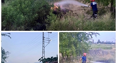 Doğalgaz İstasyonuna Metreler Kala Anız Yangını Söndürüldü