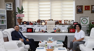 Milli Judocu Dr. Mesme Taşbağ’dan Rektör Gürel’e Hayırlı Olsun Ziyareti