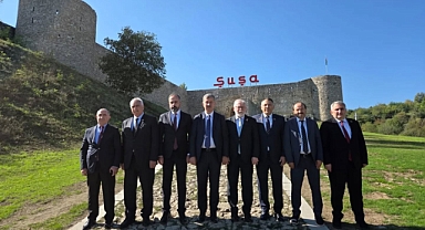 Rektör Gürel Başkanlığındaki Üniversite Heyeti, Türk Dünyasının Kültür Başkenti Şuşa’da