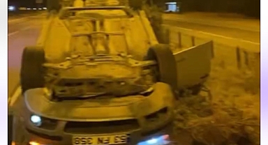 Çocukları Ezmemek İçin Direksiyonu Kırdı, Takla Attı!