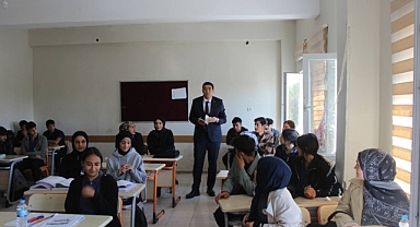 Kaymakam Erdoğan’dan Ahmet Ali Dönmez Anadolu Lisesi’ne Ziyaret