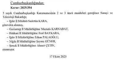 Müdür Kara Görevden Alındı