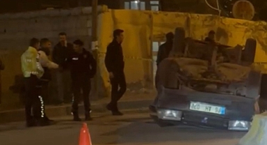 Kaldırıma Vurdu, Havalandı, Takla Attı! Iğdır’da Film Gibi Kaza