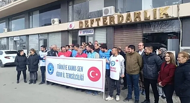 Kamu-Sen’den Vergi Dairesi Önünde Sert Tepki: “Maaşlar Eridi, Seyirci Kalmayacağız!”