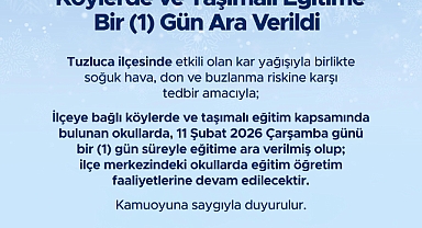 TUZLUCA’DA KAR ALARMI: KÖY OKULLARINA 1 GÜN TATİL!