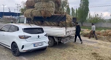 KÖY YOLUNDAN ÇIKTI, YOLA OT SAÇTI! KÜLLÜK-ÇARIKÇI ARASINDA KAZA