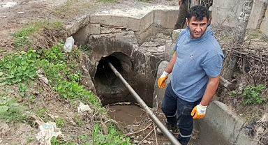 Tıkalı Menfez Açıldı, Sulama Yeniden Başladı
