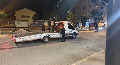  Plaka Yok, Ehliyet Yok! Polis Denetiminde Yakalandı