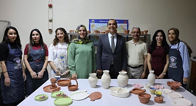 Vali Taşolar’dan Seramik Kursuna Ziyaret