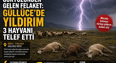 Gökyüzünden Düşen Yıldırım Sürüyü Vurdu