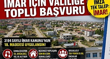 İmar Olmadan Hizmet Gelmiyor! Özgür Mahallesi'nden talep