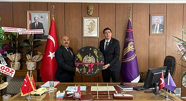 Kaymakam Erdoğan, Birlik Başkanı Aslan’ı Tebrik Etti