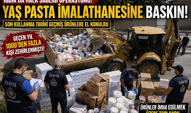 Iğdır'da Şok Operasyon! Riskli Yaş Pastalar Raflara Ulaşamadan Toplatıldı
