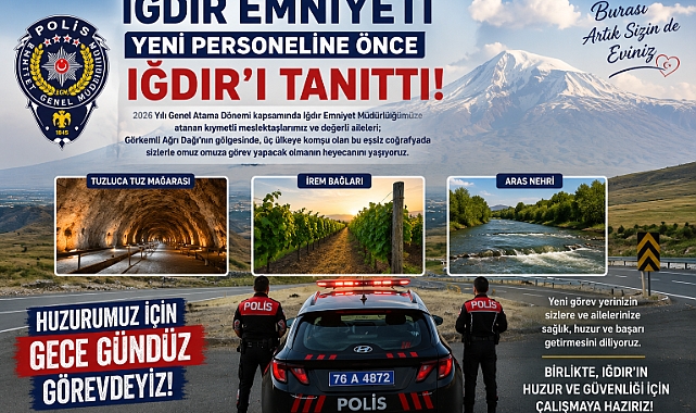 Iğdır Emniyeti'nden Kurumsal Aidiyet Dersi: 