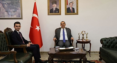Vali Taşolar, Yeni Aralık Kaymakamı Sançar Batuhan Kurdu'yu Kabul Etti