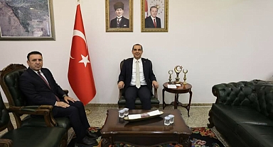 VALİ TAŞOLAR, YENİ MİLLÎ EĞİTİM MÜDÜRÜ NAİL EKİZ'İ KABUL ETTİ